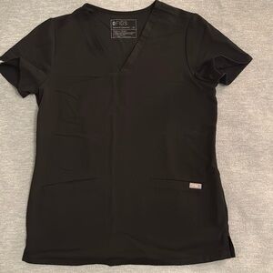 Women’s Black Slim Catarina One-Pocket Scrub Top